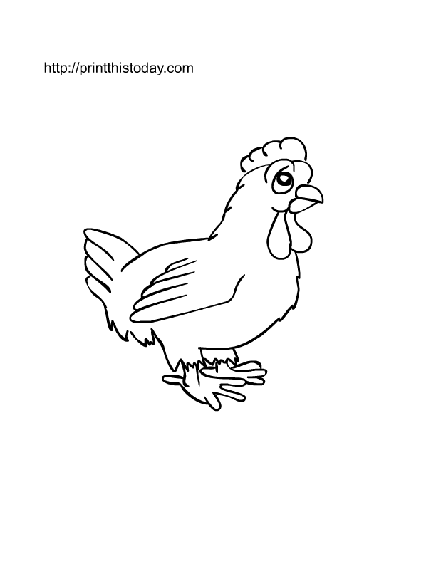 Free printable farm animals coloring pages