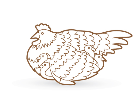 Chicken sketch stock vector illustration and royalty free chicken sketch clipart