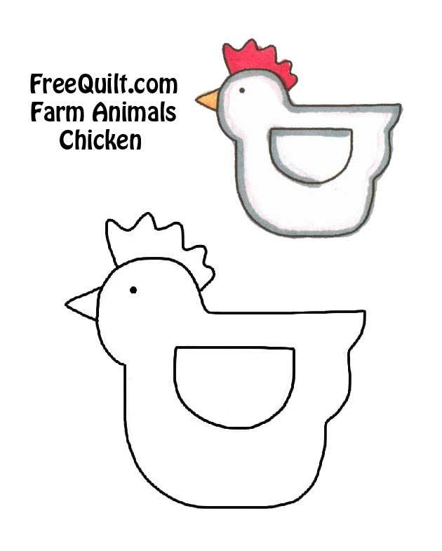 Chicken line art
