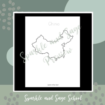 China set of printable pages coloring and tracing by sparkle and sage school