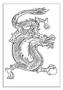 Unleash your creativity with our printable chinese dragon coloring pages p