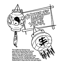 Top chinese new year coloring pages for toddler