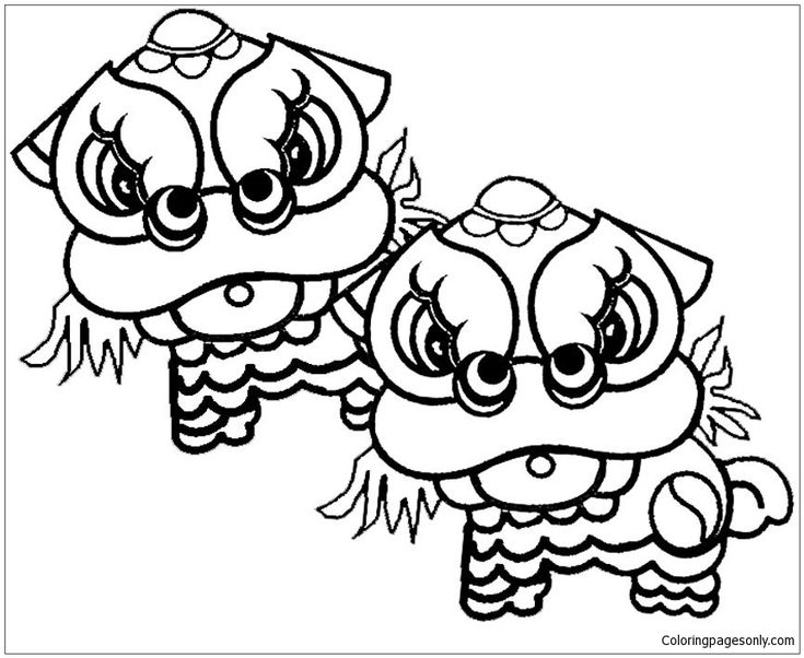 Chinese new year coloring page httpcoloringpagesonlypageschinese