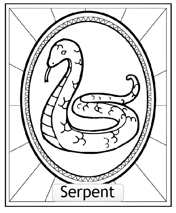 Snake chinese astrological signs printable for kids