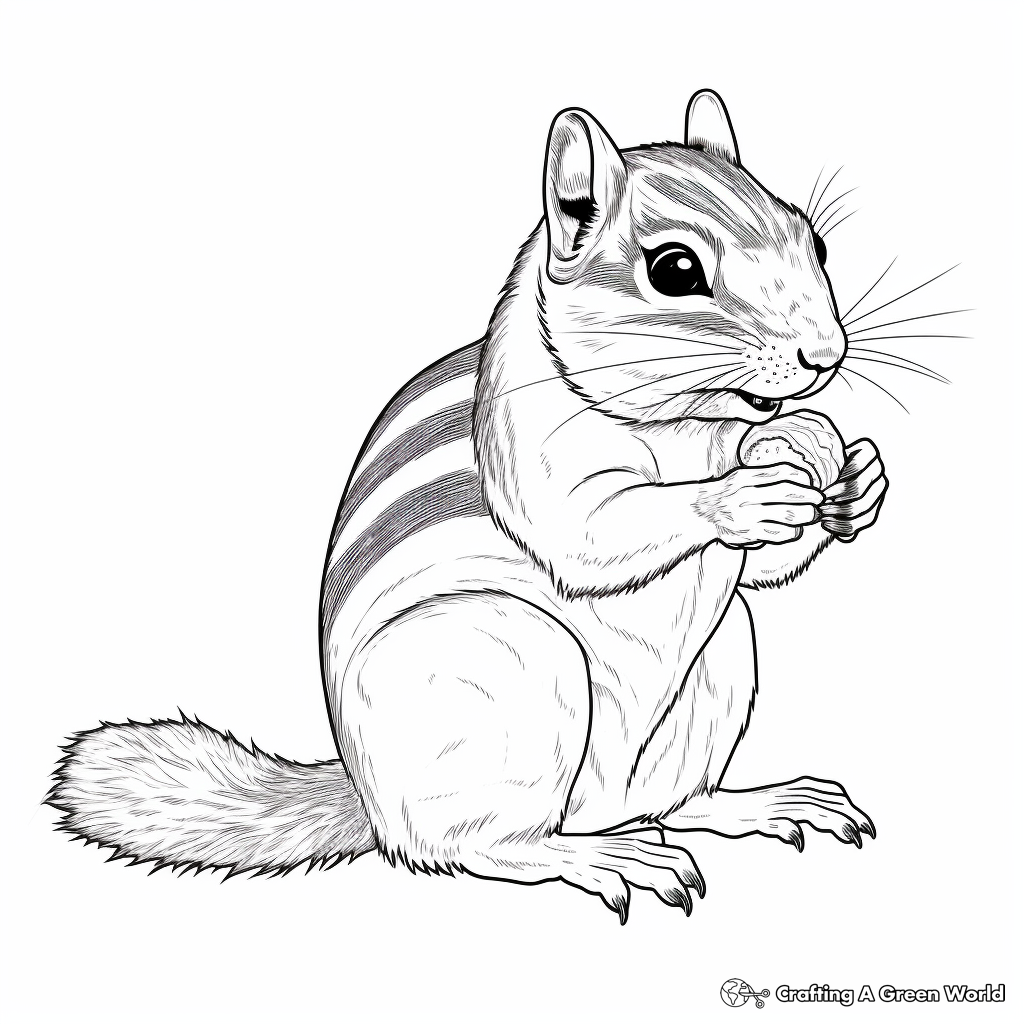 Chipmunk coloring pages