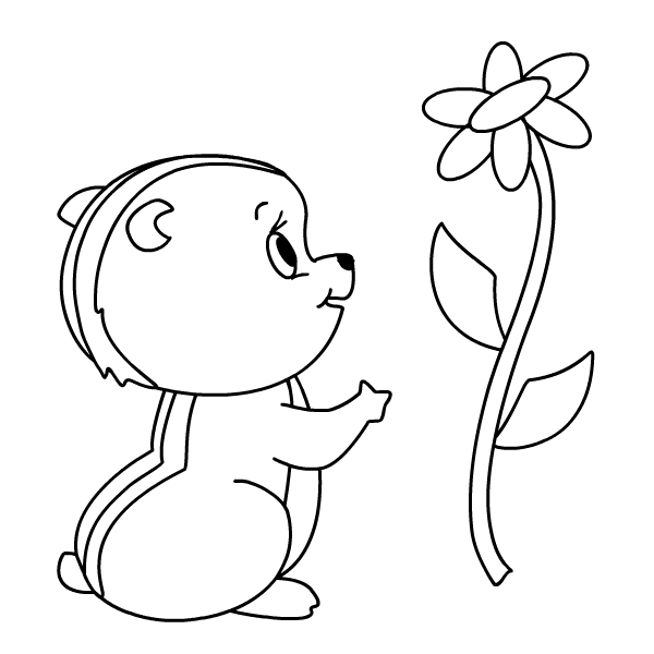 Chipmunk coloring pages