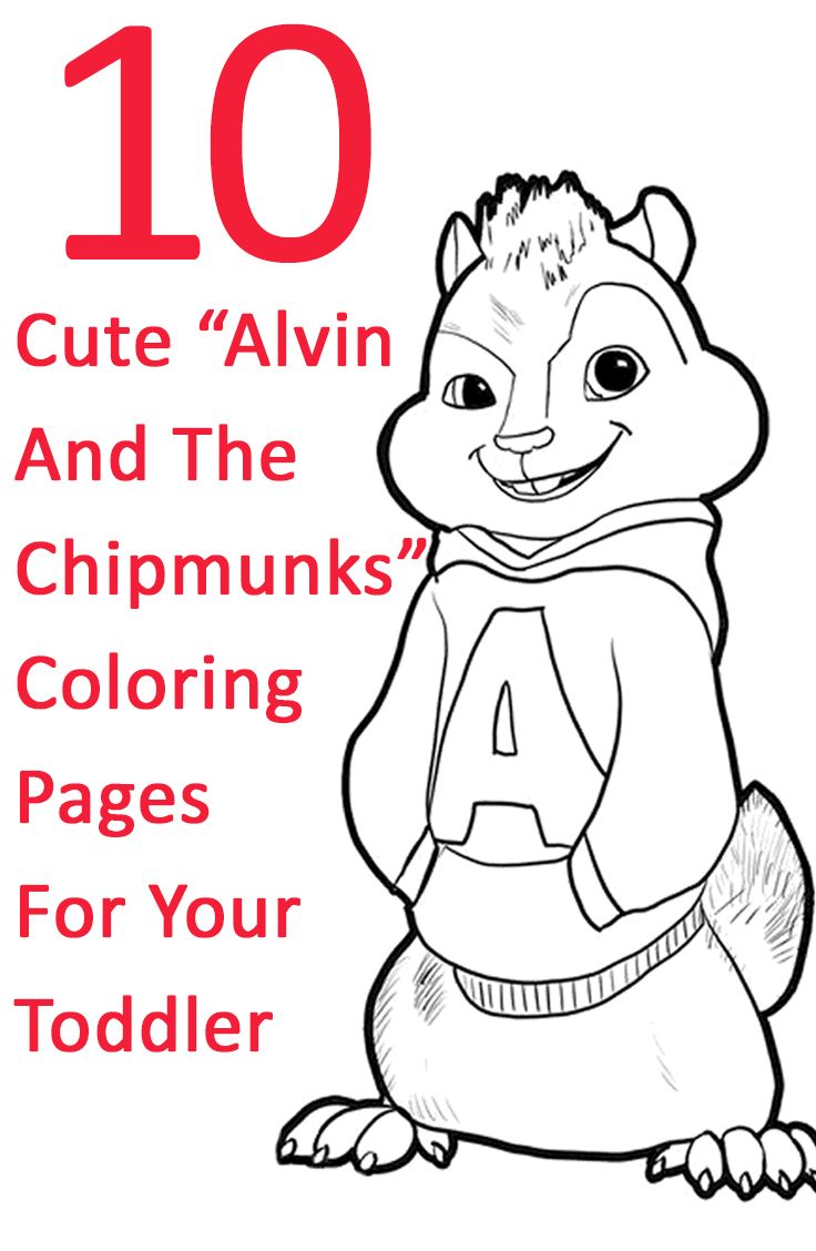 Delight your child with free printable alvin and the chipmunks coloring pages