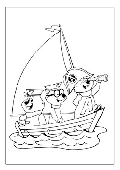 Printable alvin and the chipmunk coloring pages for kids