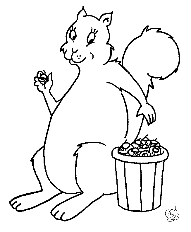 Chipmunk coloring page