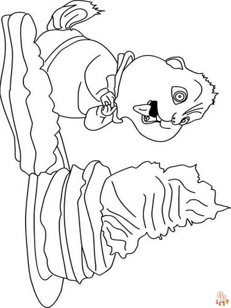 Free printable alvin and the chipmunks coloring pages for kids