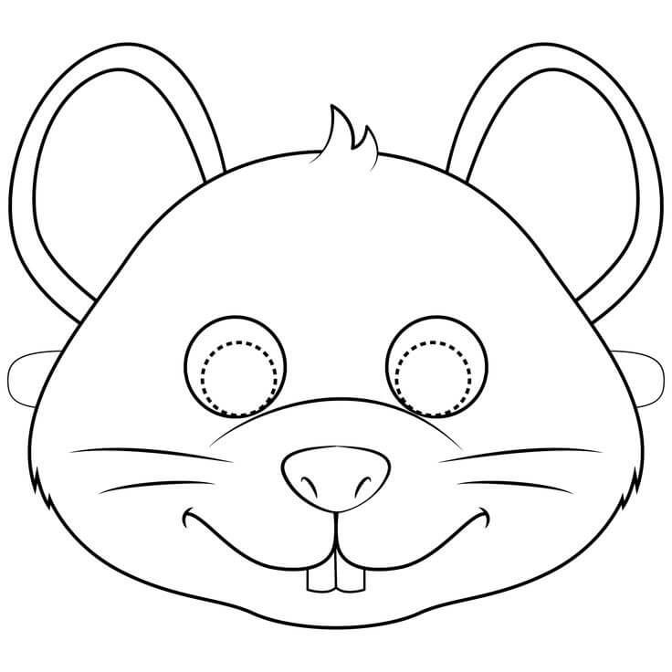 Mouse mask printable animal masks mouse mask animal mask templates