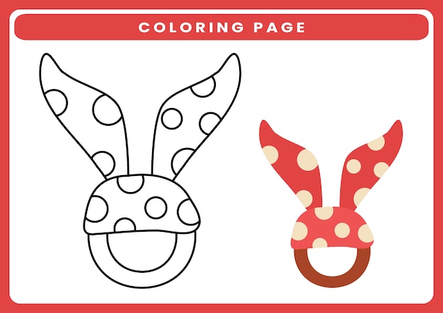 Premium vector coloring page worksheet for kids