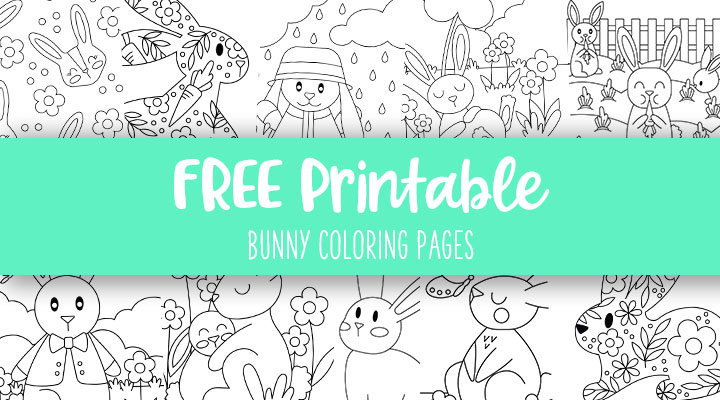 Bunny coloring pages