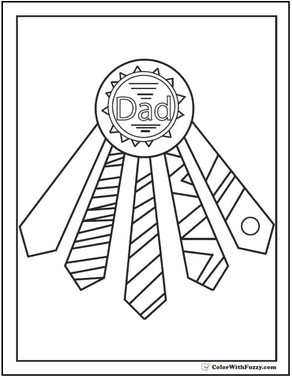 Fathers day coloring pages print and customize for dad