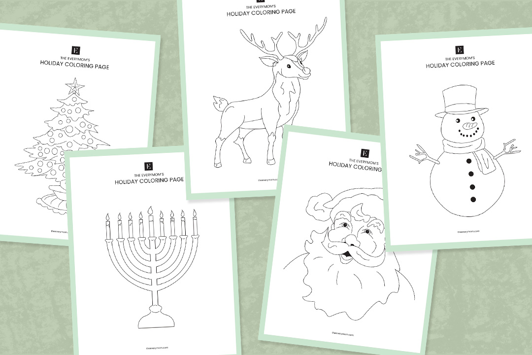 Festive fun free printable holiday coloring pages for kids