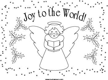 Christmas coloring place mat activity sheet