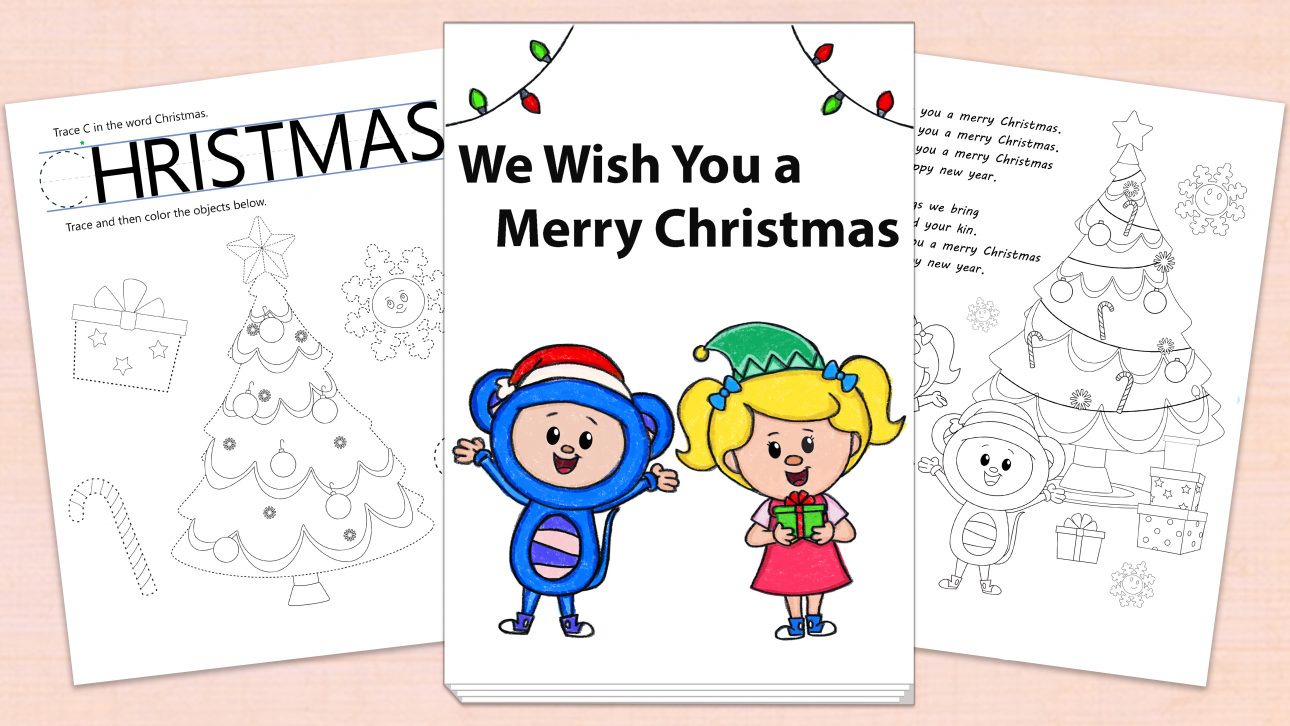 We wish you a merry christmas printables