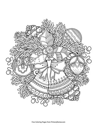 Christmas bells coloring page â free printable pdf from