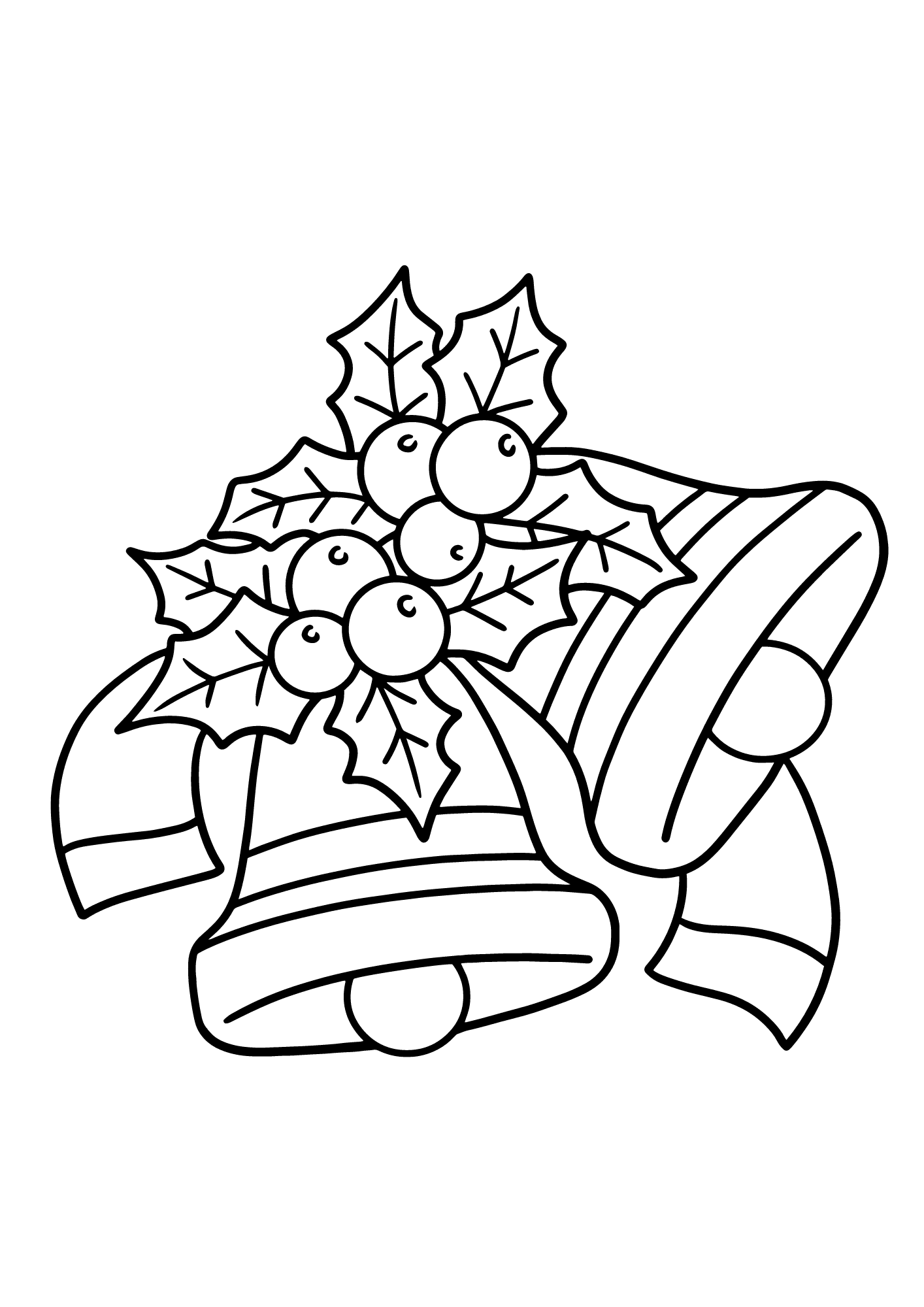 Free printable christmas bell