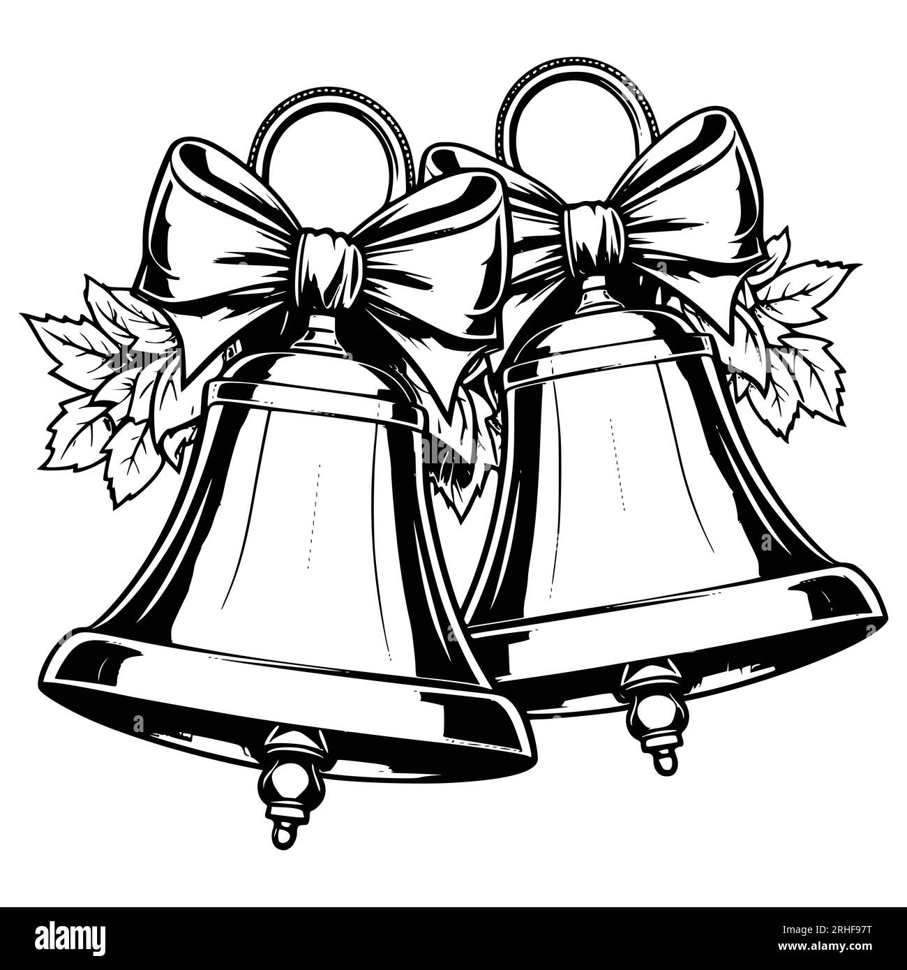 Printable christmas bells coloring pages hi