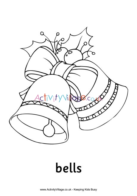 Christmas bells louring page