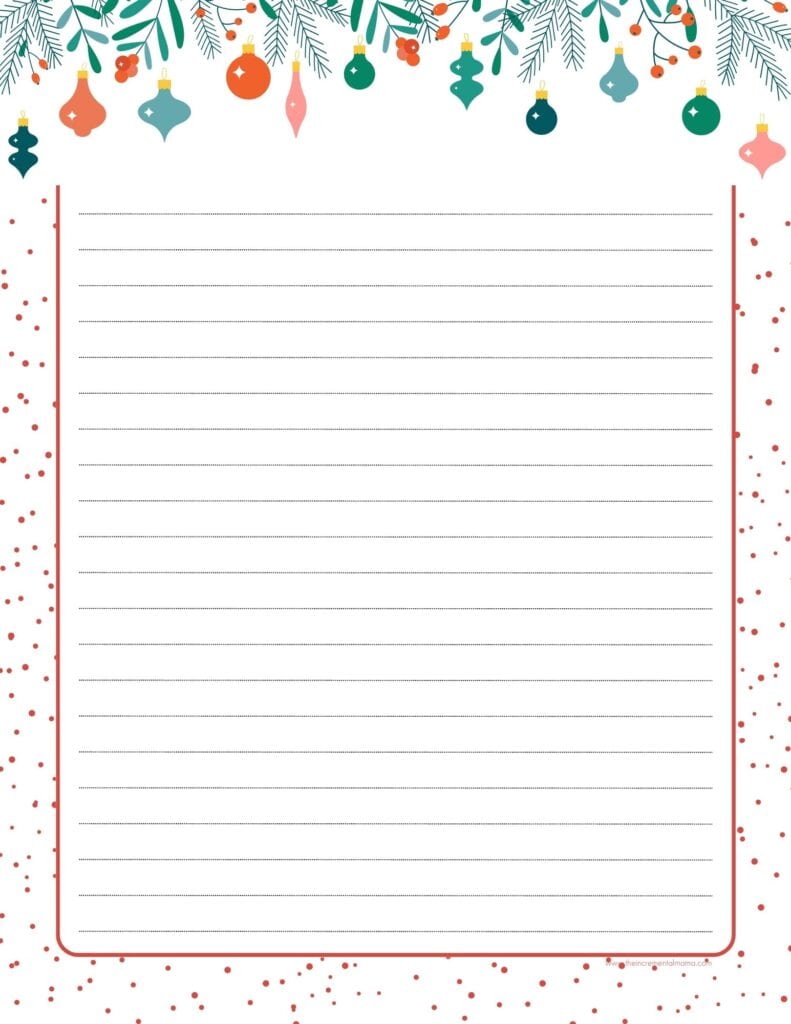 Free printable christmas border printable templates