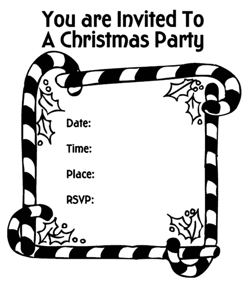Christmas party invitation