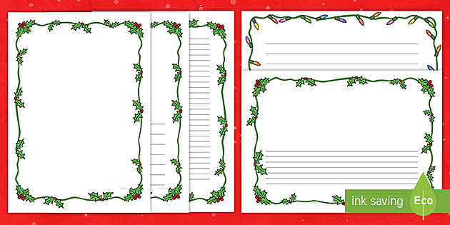 Free christmas page borders