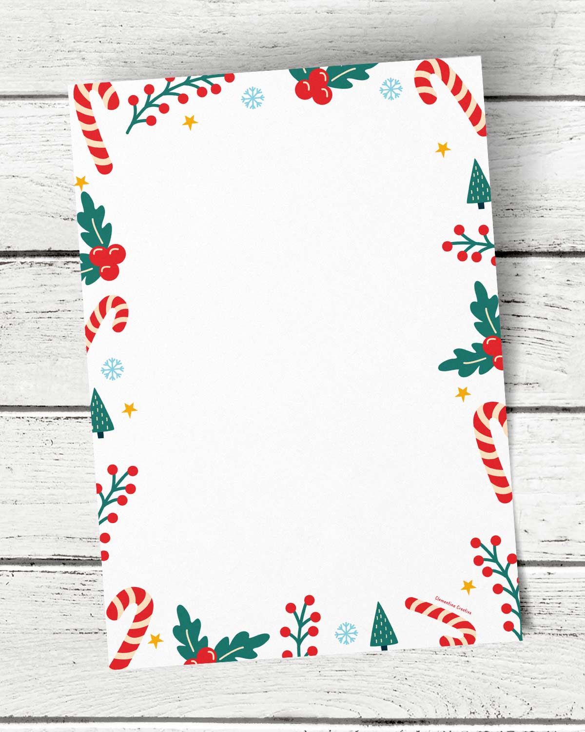Cute christmas border papers free printable templates