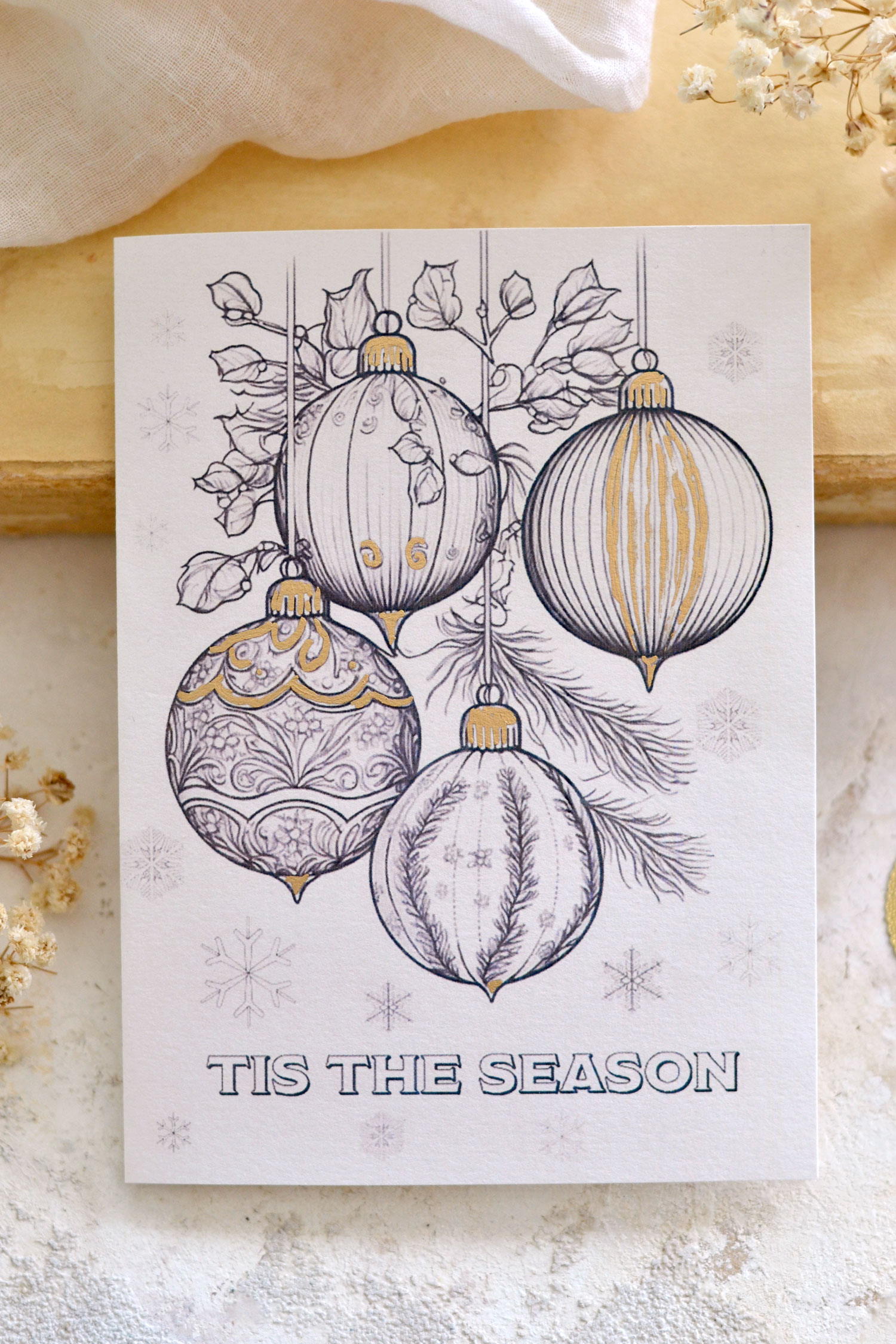 Christmas card coloring pages