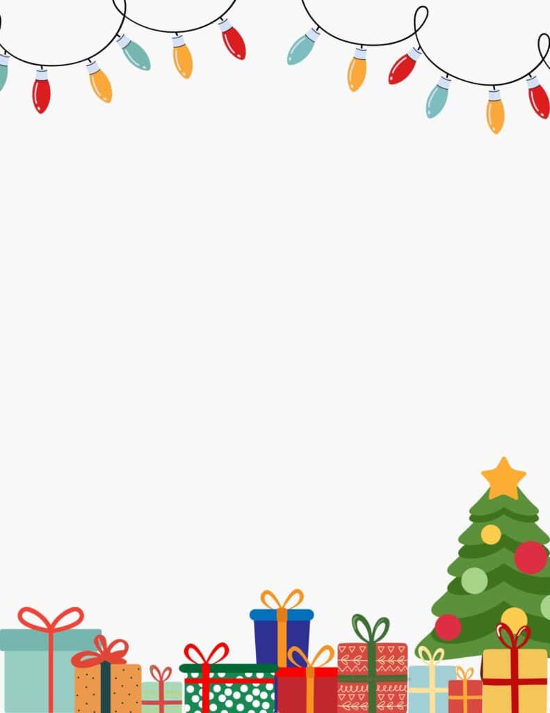 Free printable christmas border printable templates