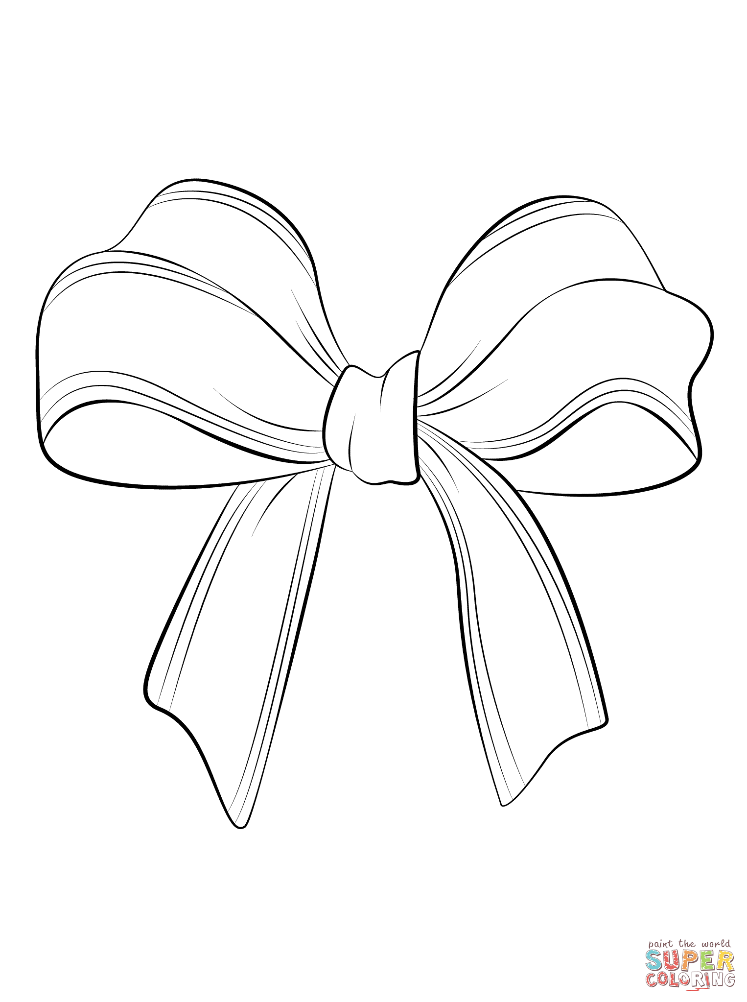 Christmas bow coloring page free printable coloring pages