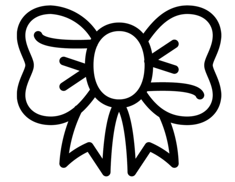 Christmas bow coloring page free printable coloring pages