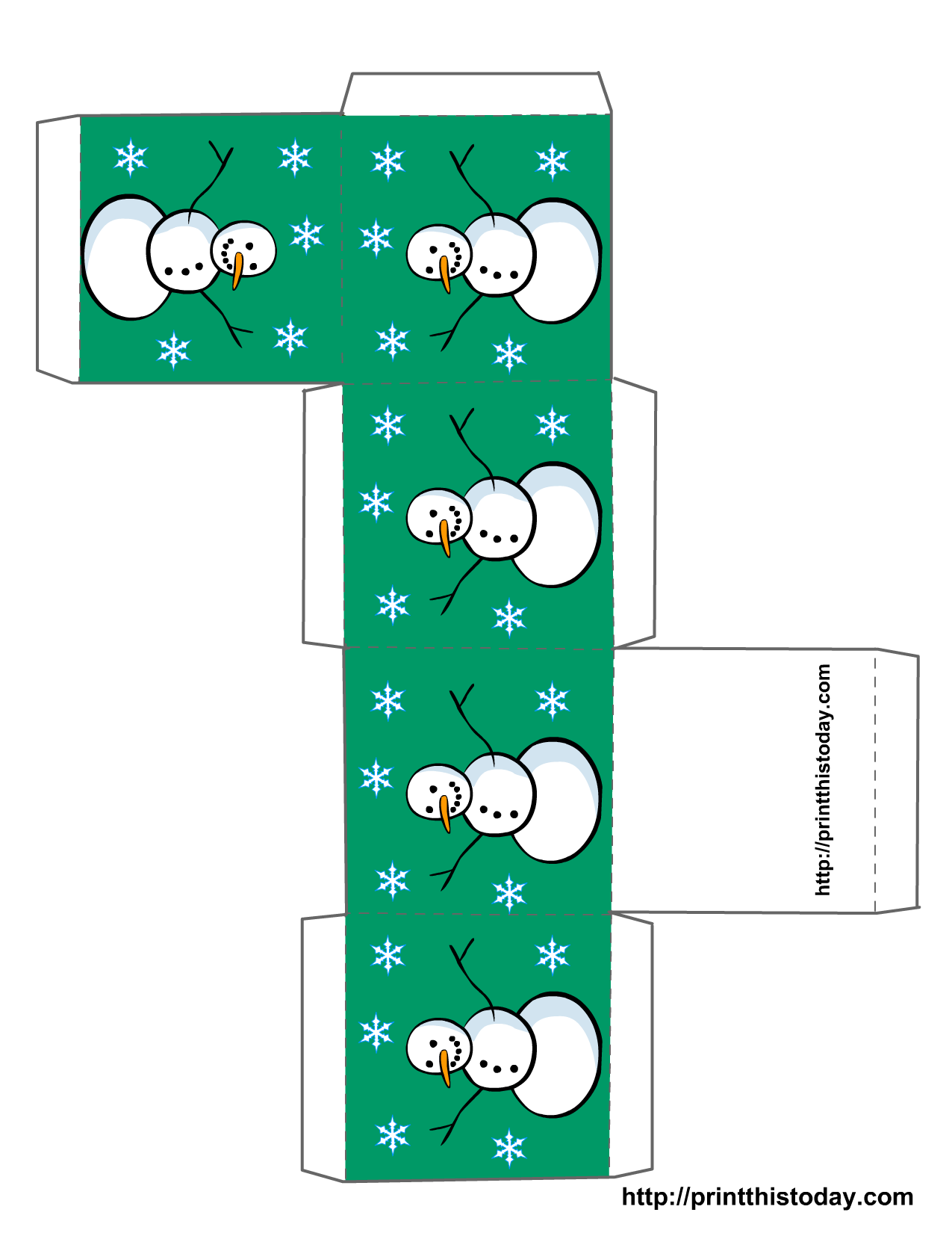 Free printable christmas boxes
