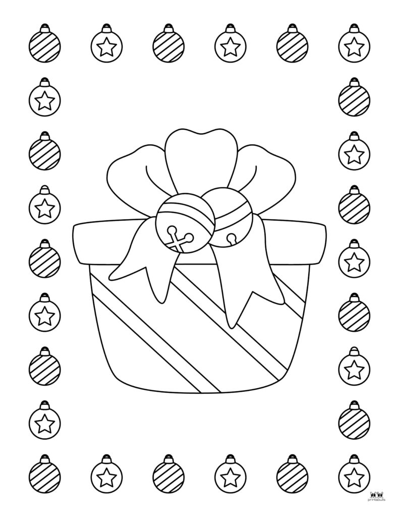 Christmas present coloring pages