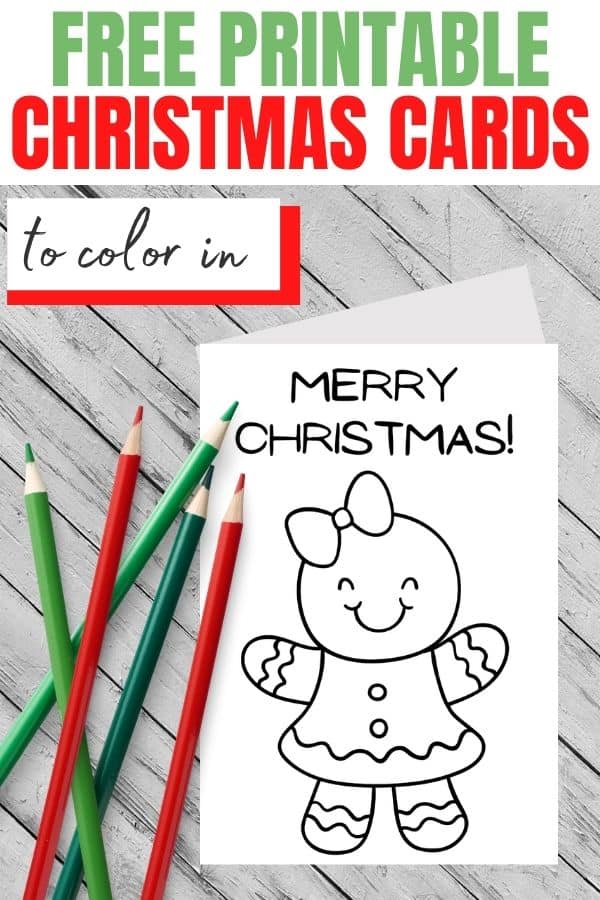 Best printable christmas cards to color parties made personal
