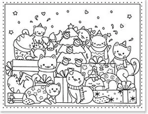 Free festive coloring pages for christmas perfect for kids