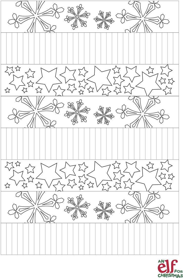 Create your own festive paper chains free printable activity sheets