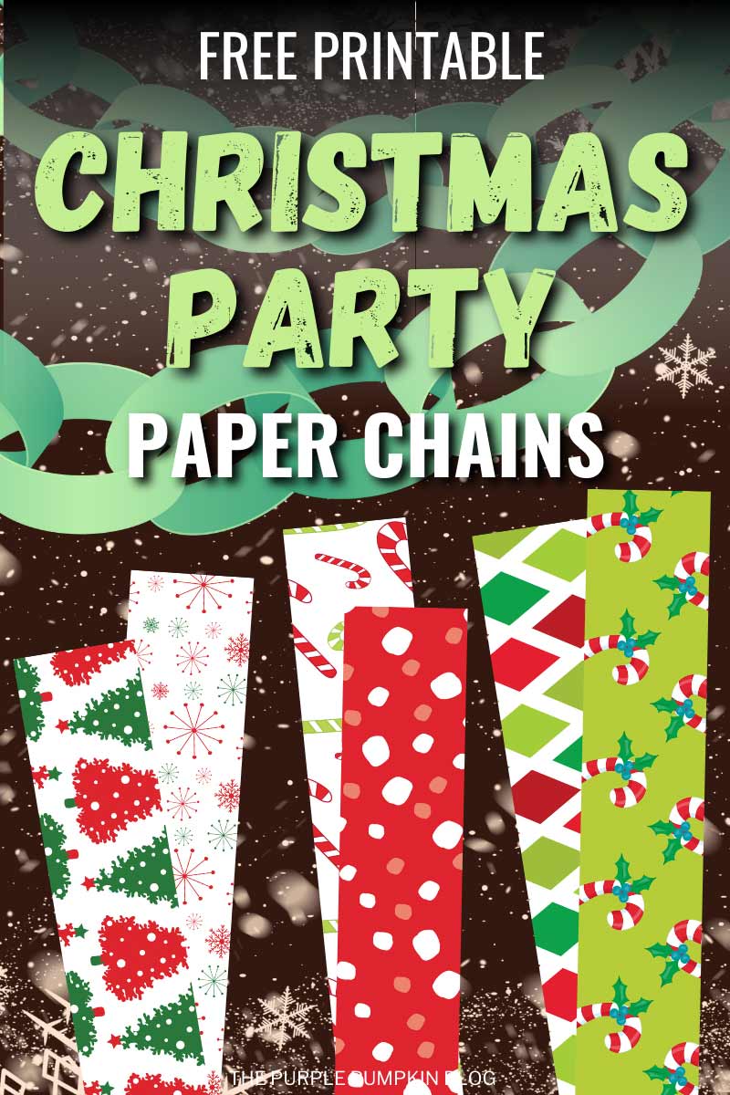 Free printable christmas party paper chains
