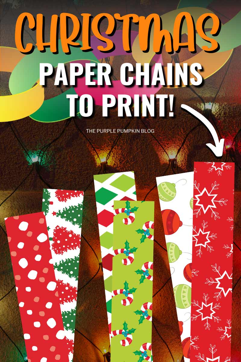Free printable christmas party paper chains