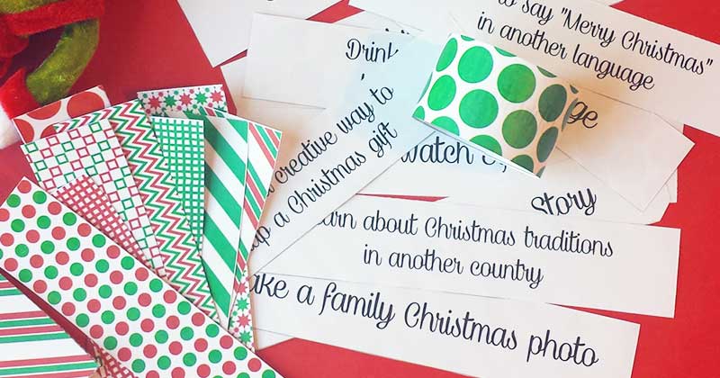 Free printable christmas activities paper chain sunny day family