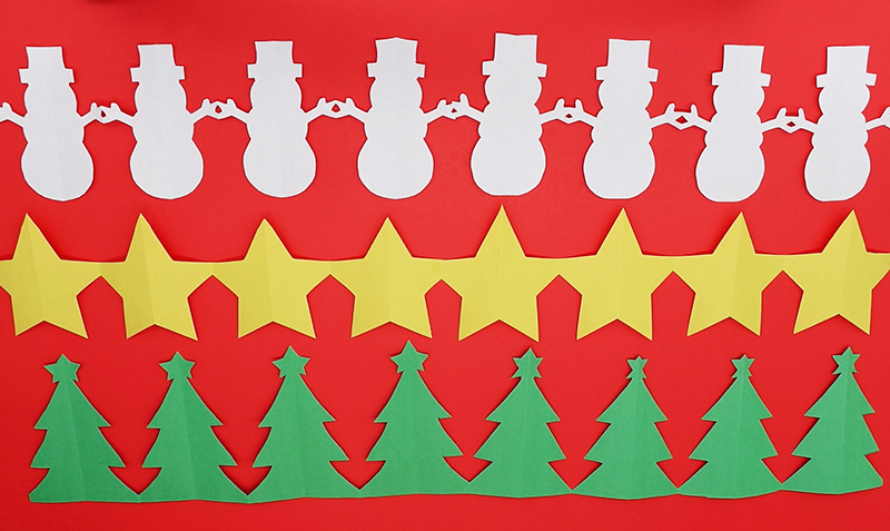 Free printable christmas paper chain templates