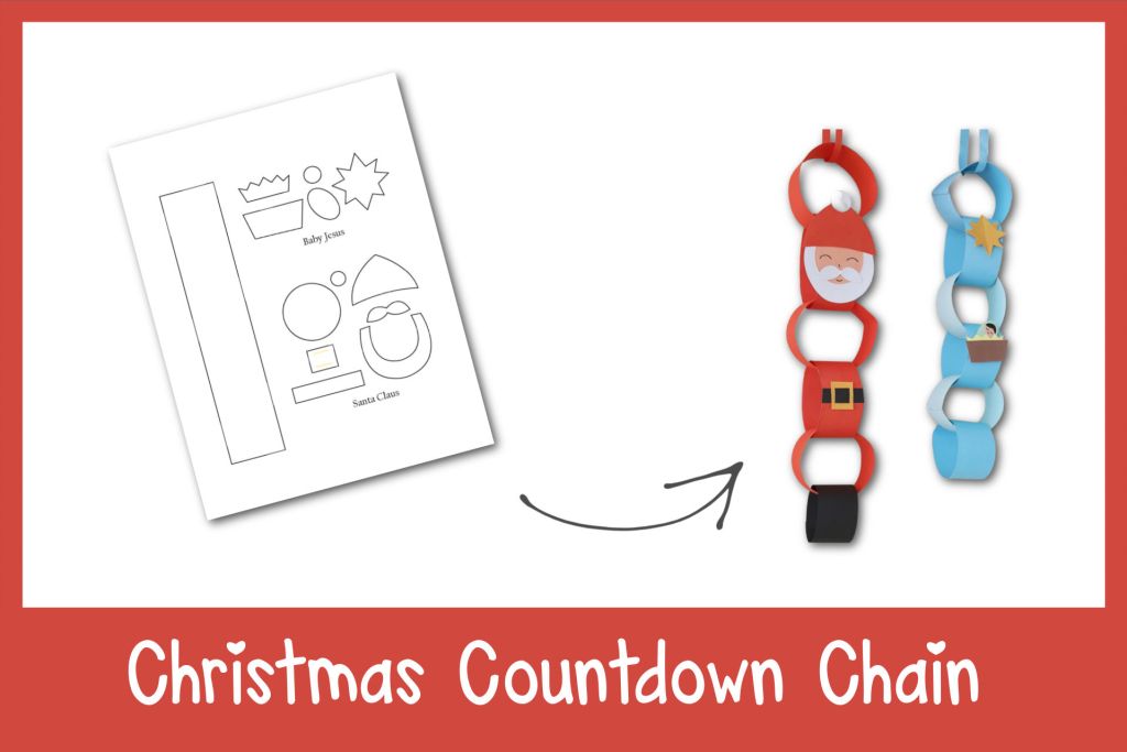 Christmas countdown chain craft