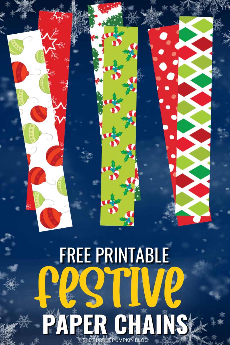 Free printable christmas party paper chains