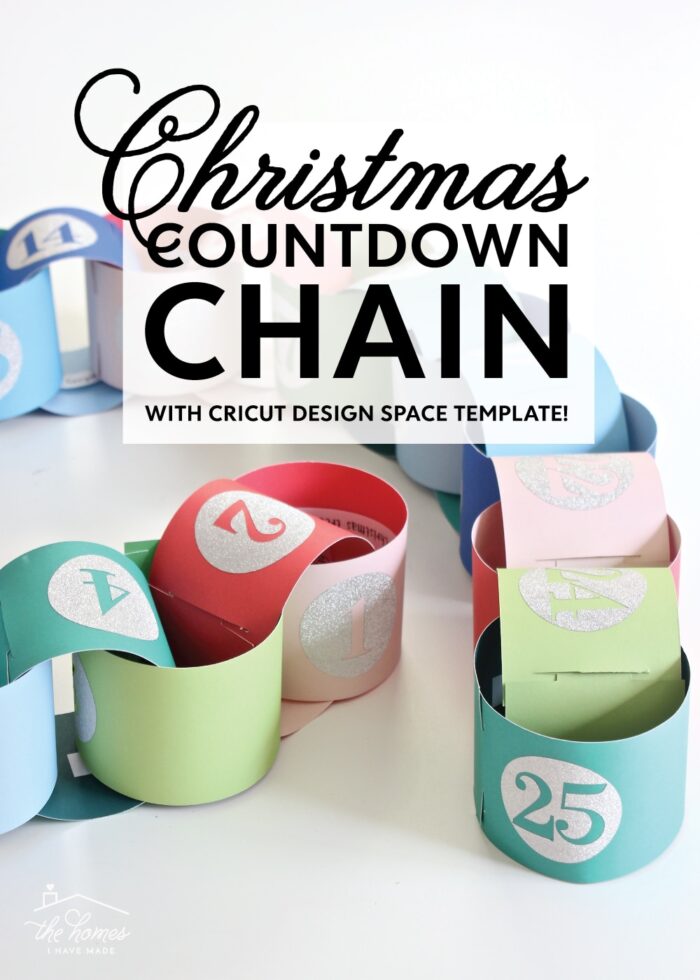 Diy christmas countdown chain with a cricut