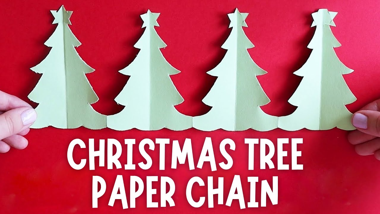 How to make a christmas tree paper chain christmas paper chains