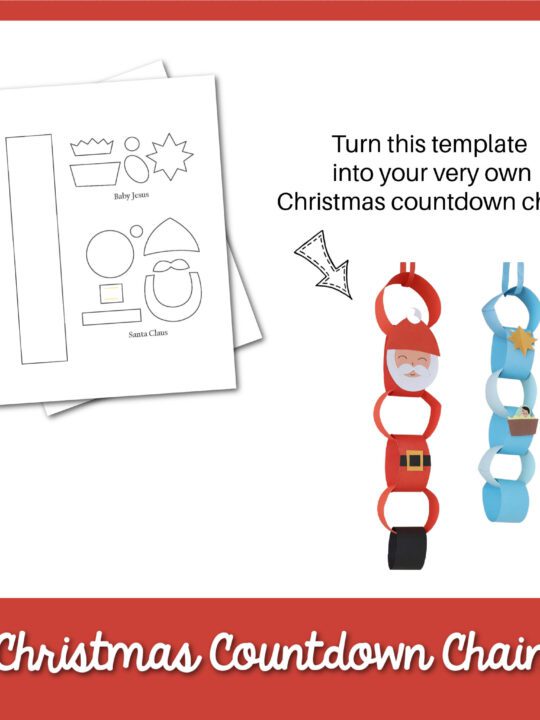 Christmas countdown chain craft