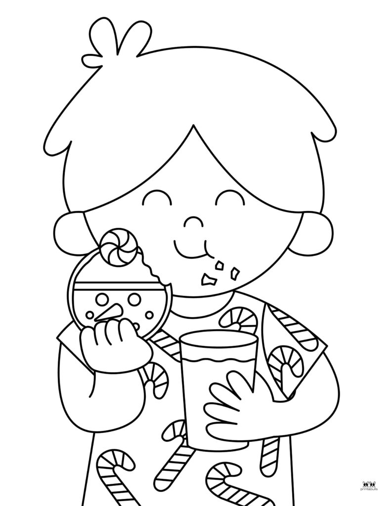 Christmas cookies coloring pages
