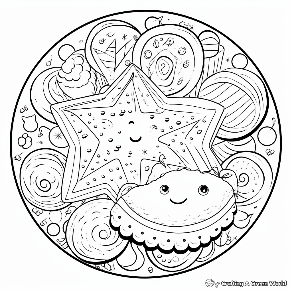 Cookie coloring pages