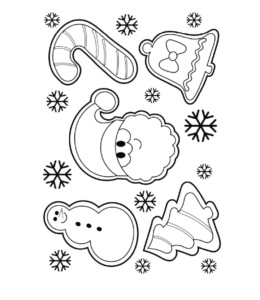 Cookie coloring pages playing learning
